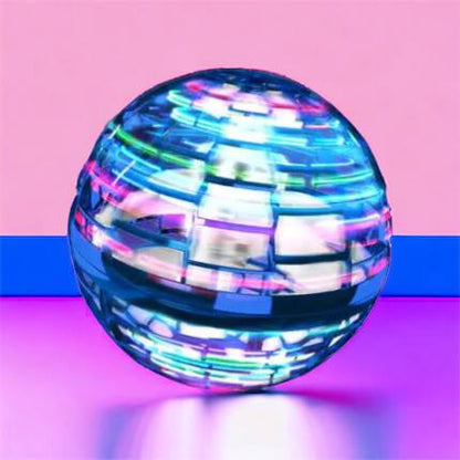 Летающий шар спиннер светящийся FlyNova Pro Gyrosphere игрушка мяч бумеранг, игрушка летающий шар