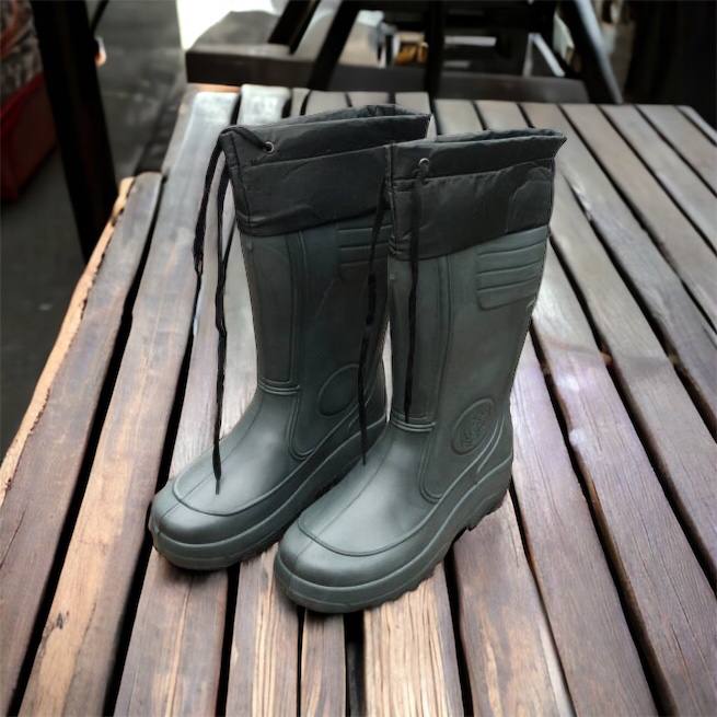 Сапоги мужские резиновые высокие утепленные с подвязкой 44 размер (29 см), сапоги резиновые для рыбалки