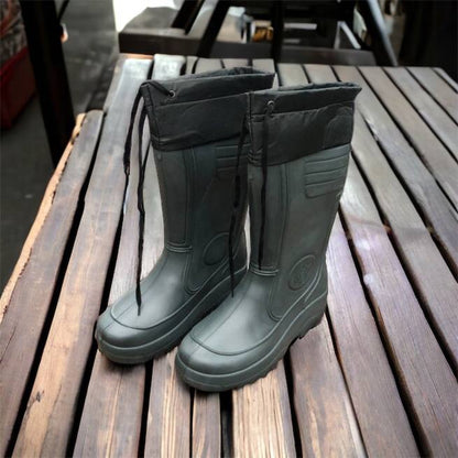 Сапоги мужские резиновые высокие утепленные с подвязкой 44 размер (29 см), сапоги резиновые для рыбалки