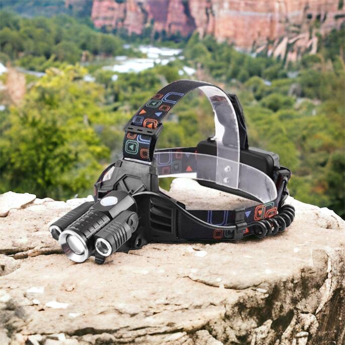 Фонарь налобный W602-T6-2XPE Bike с велокреплением 2x18650, светодиодный фонарь на лоб, сверхмощный