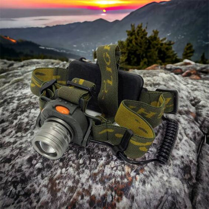 Налобный фонарь тактический Bailong BL-1505 \ 602B SENSOR с датчиком движения, Фонарик налобный led