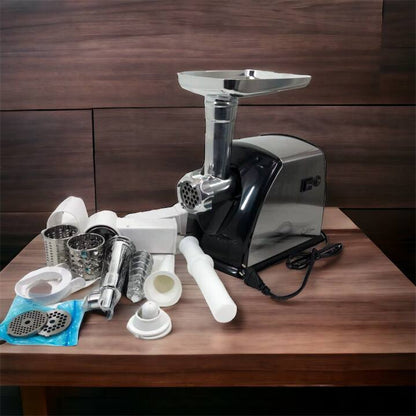 Мясорубка Suntera SMG-5454SS, Кухонная мясорубка, Мясорубка электрическая металл, Мясорубка-соковижималка