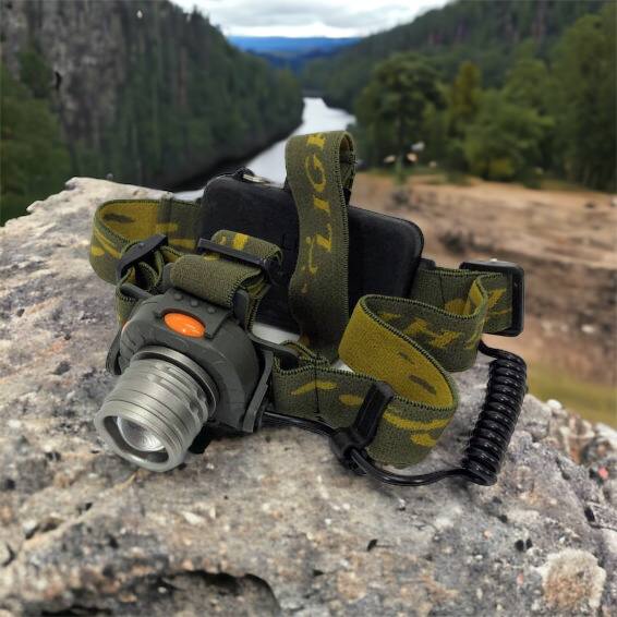 Налобный фонарь тактический Bailong BL-1505 \ 602B SENSOR с датчиком движения, Фонарик налобный led