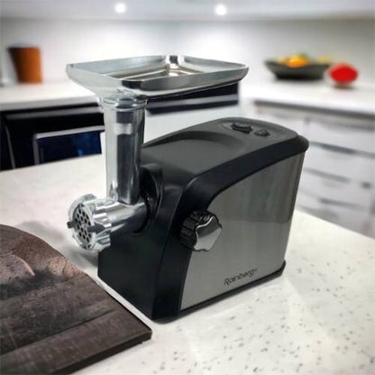 Электрическая мясорубка Rainberg RB-673 с соковыжималкой и шинковкой 9 насадок 3000W с реверсом