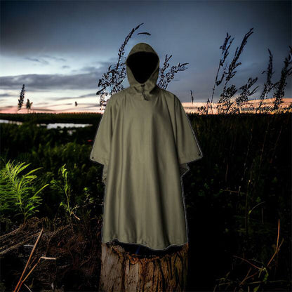 Качественный тактический дождевик - пончо. Военный плащ – накидка от дождя