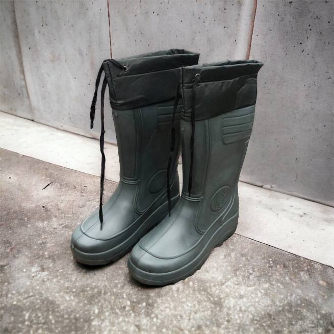 Сапоги мужские резиновые высокие утепленные с подвязкой 44 размер (29 см), сапоги резиновые для рыбалки