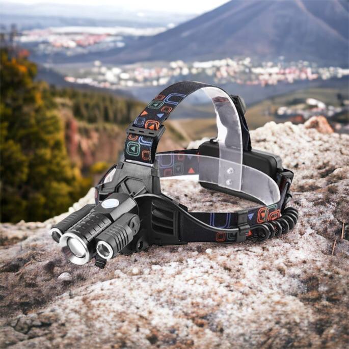 Фонарь налобный W602-T6-2XPE Bike с велокреплением 2x18650, светодиодный фонарь на лоб, сверхмощный