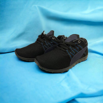 Спортивные кроссовки мужские летние из сетки 40 размер. Летние кроссовки сетка. Модель 24112. Цвет: черный