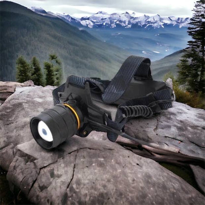 Яркий налобный фонарь Bailong BL-8076-2-GT100, Фонарь аккумуляторный для рыбалки, Фонарь на голову