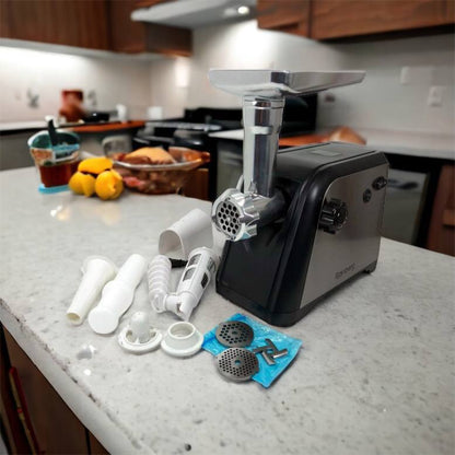 Мясорубка Rainberg RB-672 3000W электрическая с реверсом и соковыжималкой, мясорубка электрическая металл