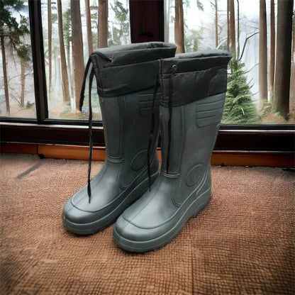 Сапоги мужские резиновые высокие утепленные с подвязкой 44 размер (29 см), сапоги резиновые для рыбалки