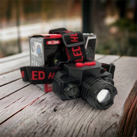 Фонарь налобный Bailong BL-1805 COB XPE аккумуляторный, фонарь на голову для рыбалки, надежный налобный