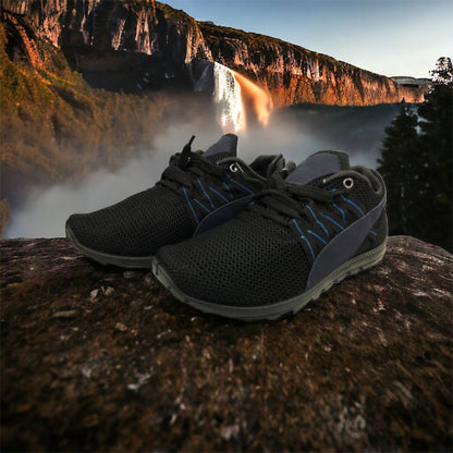 Спортивные кроссовки мужские летние из сетки 40 размер. Летние кроссовки сетка. Модель 24112. Цвет: черный