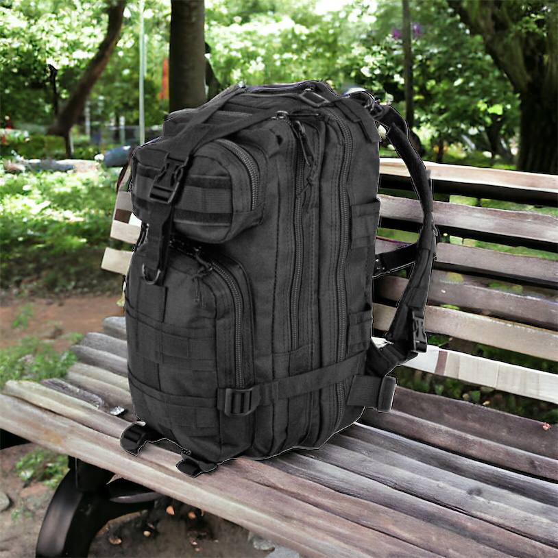 Тактический рюкзак Tactic 1000D для военных, охоты, рыбалки,  походов, путешествий и спорта. Цвет: черный