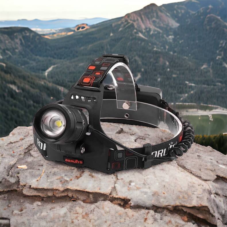 Налобный фонарь Bailong BL-T32-P50, мощный налобный светодиодный фонарик на голову, три режима