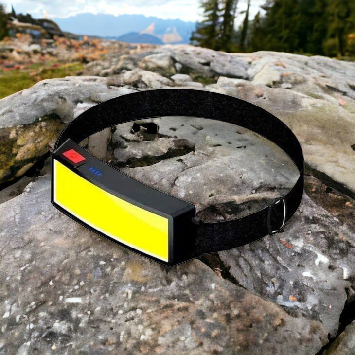 Налобный фонарик яркий рассеивающий для СТО Bailong BL-F007-COB, 3 режима, водостойкий, зарядка от USB