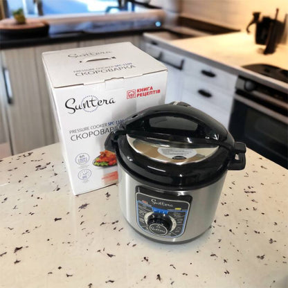 Мультиварка-скороварка SUNTERA SPC-1100 1000 Вт, пароварка для кухни бытовая, антипригарные рисоварки
