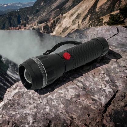 Ручний ліхтарик на батарейках (3хААА) з функцією зуму, кишеньковий міні ліхтар лід ліхтар переносний гарний