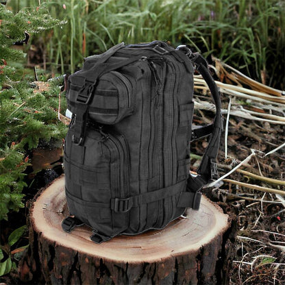 Тактический рюкзак Tactic 1000D для военных, охоты, рыбалки,  походов, путешествий и спорта. Цвет: черный
