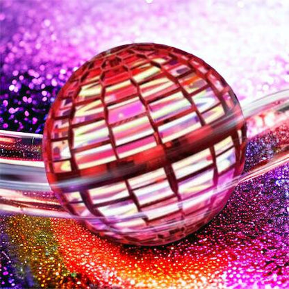 Летающий шар спиннер светящийся FlyNova Pro Gyrosphere игрушка мяч бумеранг, игрушка летающий шар