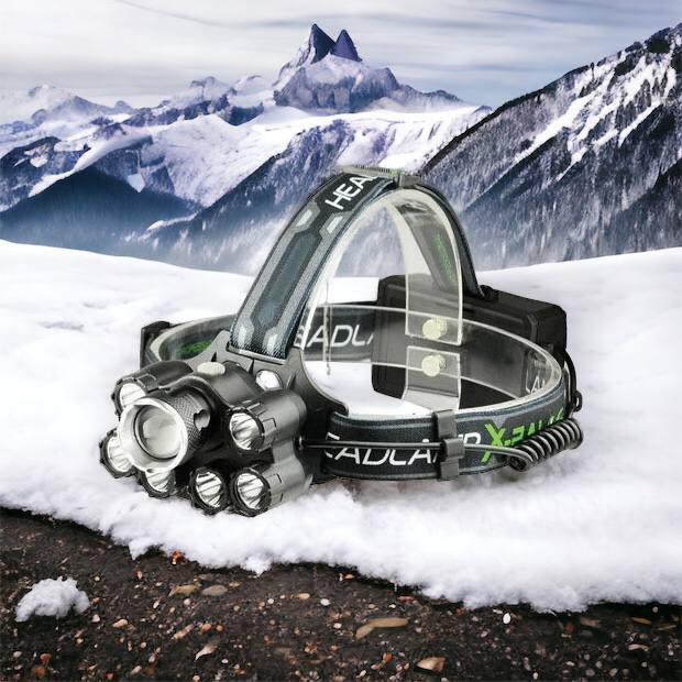 Яркий светодиодный налобный фонарь Bailong Police BL-T78 5 led белый, налобный фонарик с usb зарядкой