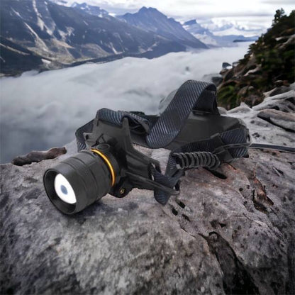 Яркий налобный фонарь Bailong BL-8076-2-GT100, Фонарь аккумуляторный для рыбалки, Фонарь на голову