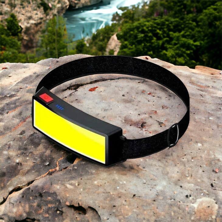 Налобный фонарик яркий рассеивающий для СТО Bailong BL-F007-COB, 3 режима, водостойкий, зарядка от USB