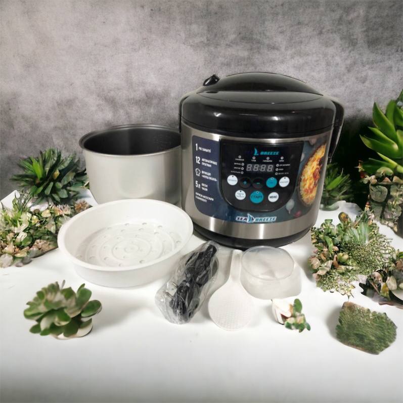 Мультиварка SeaBreeze SB-044 900 Вт, бытовые мультиварки рисоварки, электро скороварка, кашеваркы