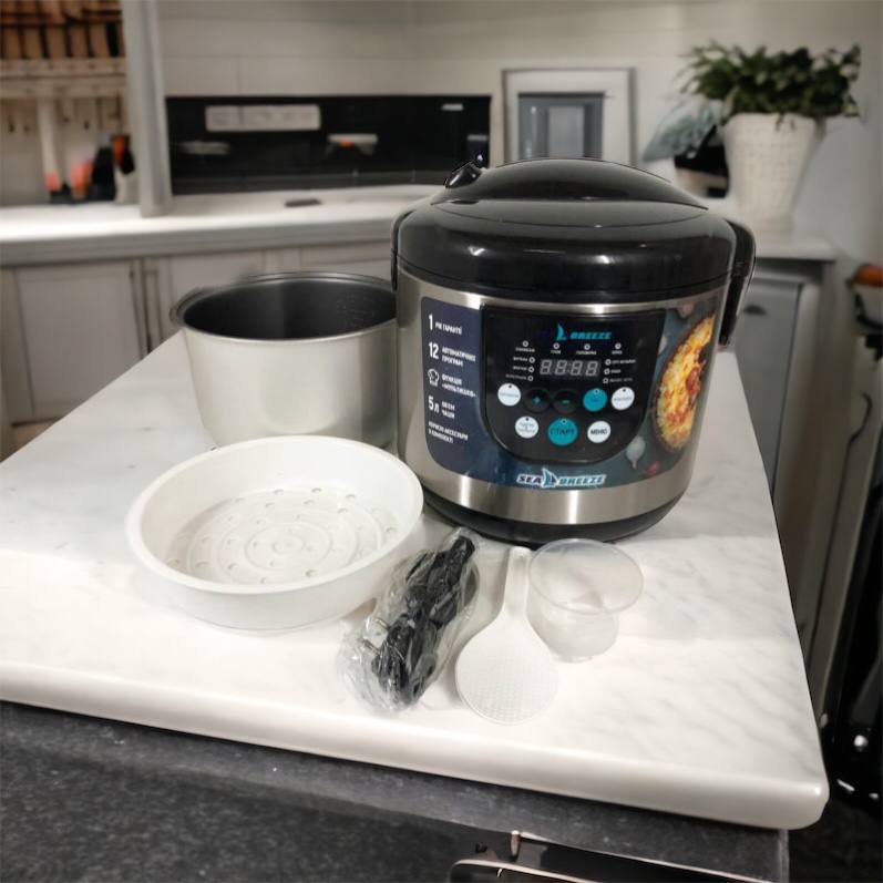 Мультиварка SeaBreeze SB-044 900 Вт, бытовые мультиварки рисоварки, электро скороварка, кашеваркы