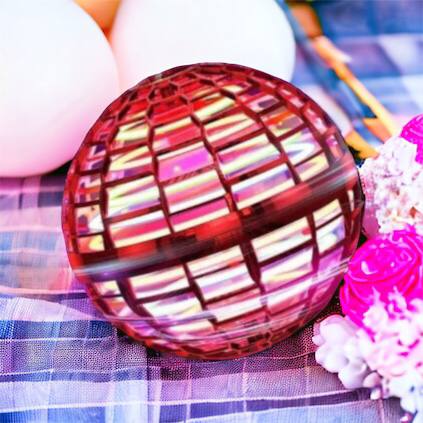 Летающий шар спиннер светящийся FlyNova Pro Gyrosphere игрушка мяч бумеранг, игрушка летающий шар