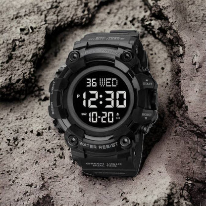 Годинник наручний чоловічий SKMEI 1968BKBK BLACK-BLACK, водостійкий тактичний годинник. Колір: чорний