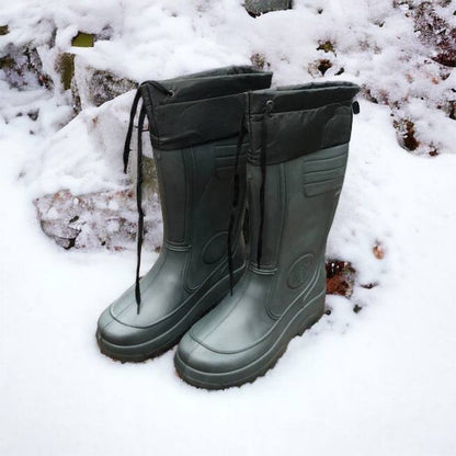 Сапоги мужские резиновые высокие утепленные с подвязкой 44 размер (29 см), сапоги резиновые для рыбалки