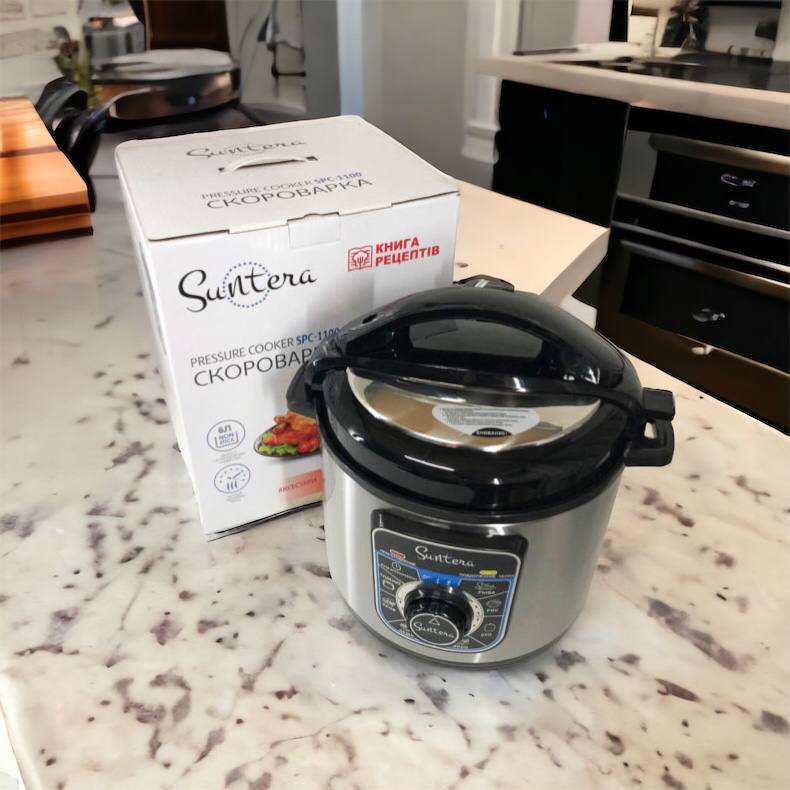 Мультиварка-скороварка SUNTERA SPC-1100 1000 Вт, пароварка для кухни бытовая, антипригарные рисоварки