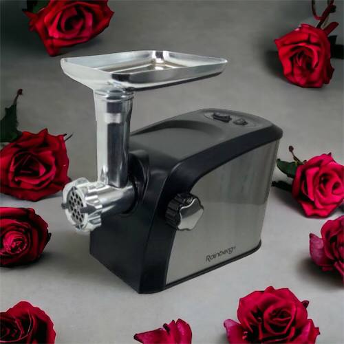 Электрическая мясорубка Rainberg RB-673 с соковыжималкой и шинковкой 9 насадок 3000W с реверсом