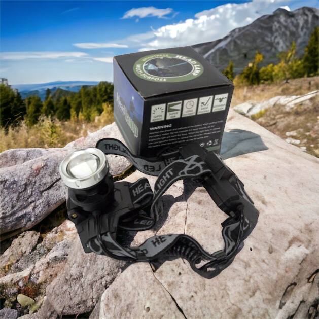 Фонарик на голову Bailong BL-8070-P50, LED налобный аккумуляторный фонарь, фонарь на голову для рыбалки