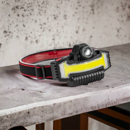 Налобный фонарик Bailong BL-W685-LTS+COB+RGB, 5 режимов, водостойкий, ударостойкий, USB кабель Type-c