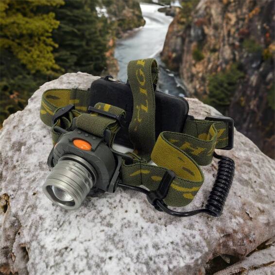 Налобный фонарь тактический Bailong BL-1505 \ 602B SENSOR с датчиком движения, Фонарик налобный led