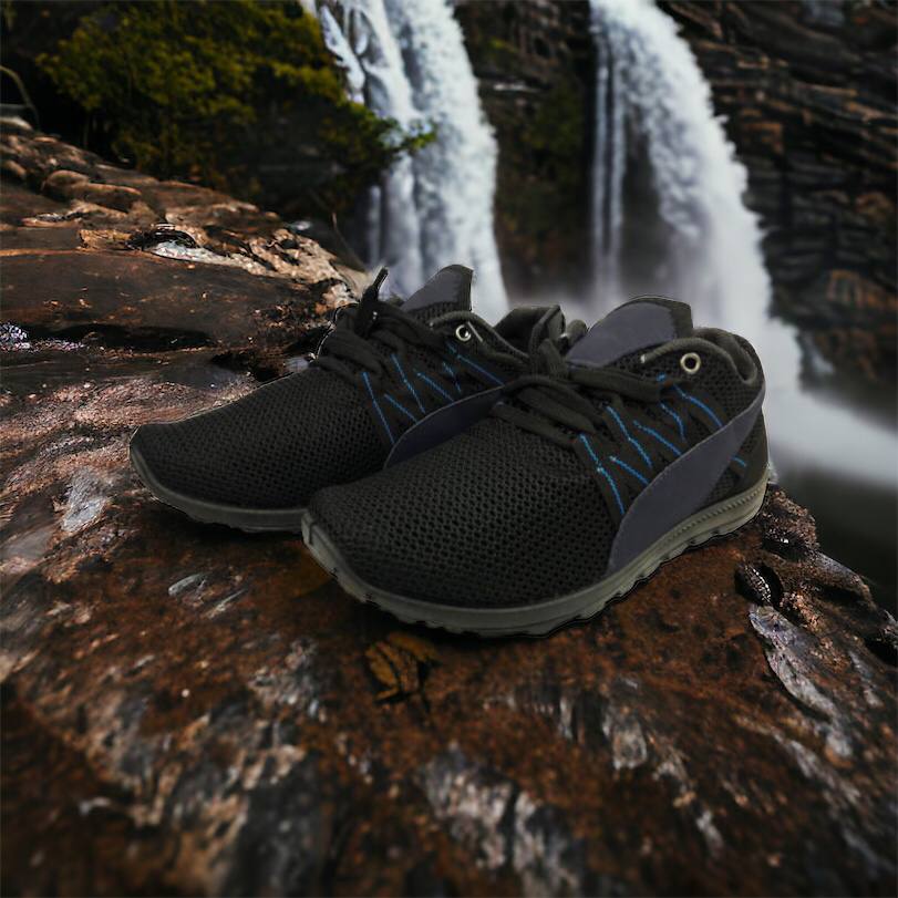 Спортивные кроссовки мужские летние из сетки 40 размер. Летние кроссовки сетка. Модель 24112. Цвет: черный