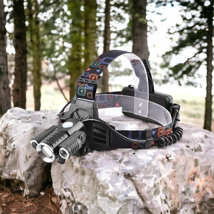 Фонарь налобный W602-T6-2XPE Bike с велокреплением 2x18650, светодиодный фонарь на лоб, сверхмощный