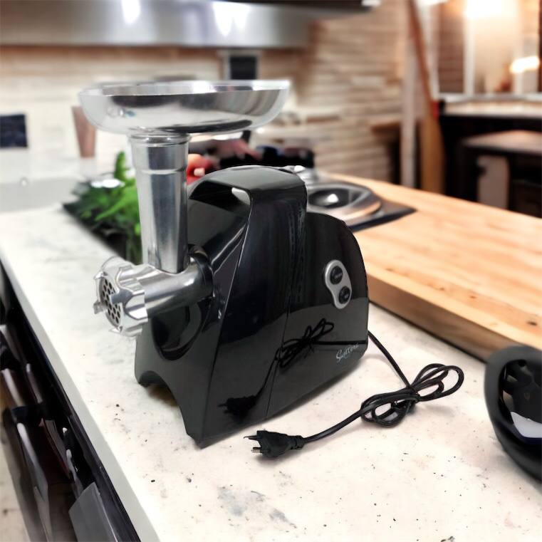 Мясорубка Suntera SMG-5425B, электрическая мясорубка с насадками, электромясорубка для шинковки