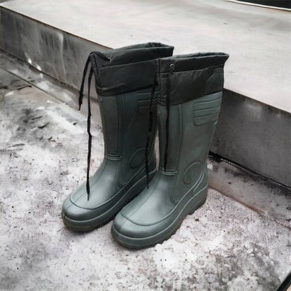 Сапоги мужские резиновые высокие утепленные с подвязкой 44 размер (29 см), сапоги резиновые для рыбалки