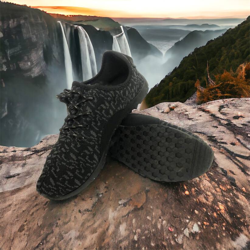 Мужские кроссовки сетка 40 размер. Эспадрильи мужские | Легкие летние черные кроссовки. Модель 74612. Цвет: черный