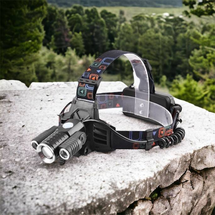 Фонарь налобный W602-T6-2XPE Bike с велокреплением 2x18650, светодиодный фонарь на лоб, сверхмощный