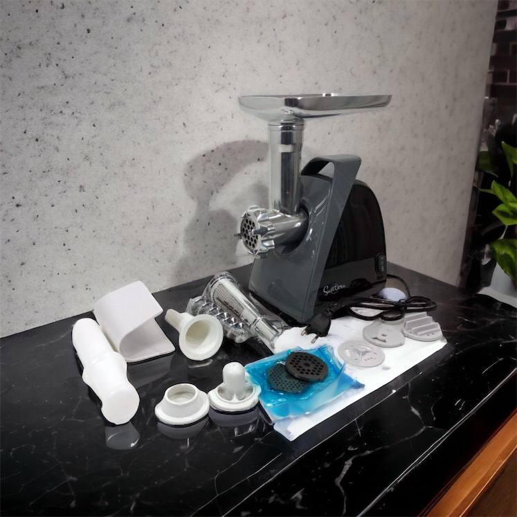 Мясорубка Suntera SMG-5421B 1800 Вт, мясорубка электрическая для мяса, мясорубка для домашней колбасы