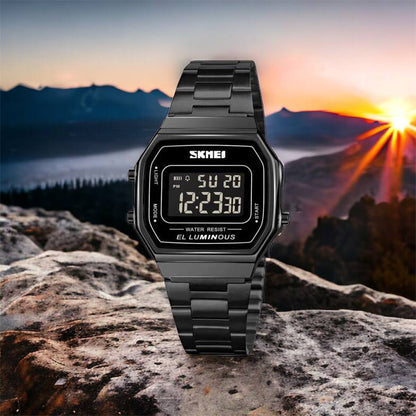 Часы наручные мужские SKMEI 1647BK, оригинальные мужские часы, противоударные часы для военнослужащих