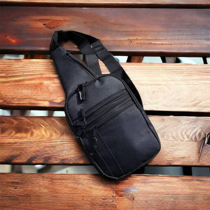 Качественная тактическая сумка с кобурой, мужская сумка черная из кордури мессенджер, Тактический мессенджер