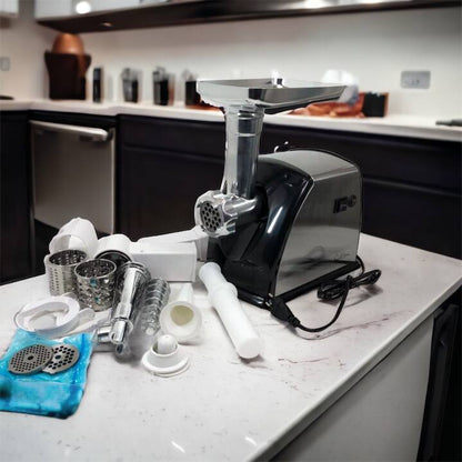 Мясорубка Suntera SMG-5454SS, Кухонная мясорубка, Мясорубка электрическая металл, Мясорубка-соковижималка