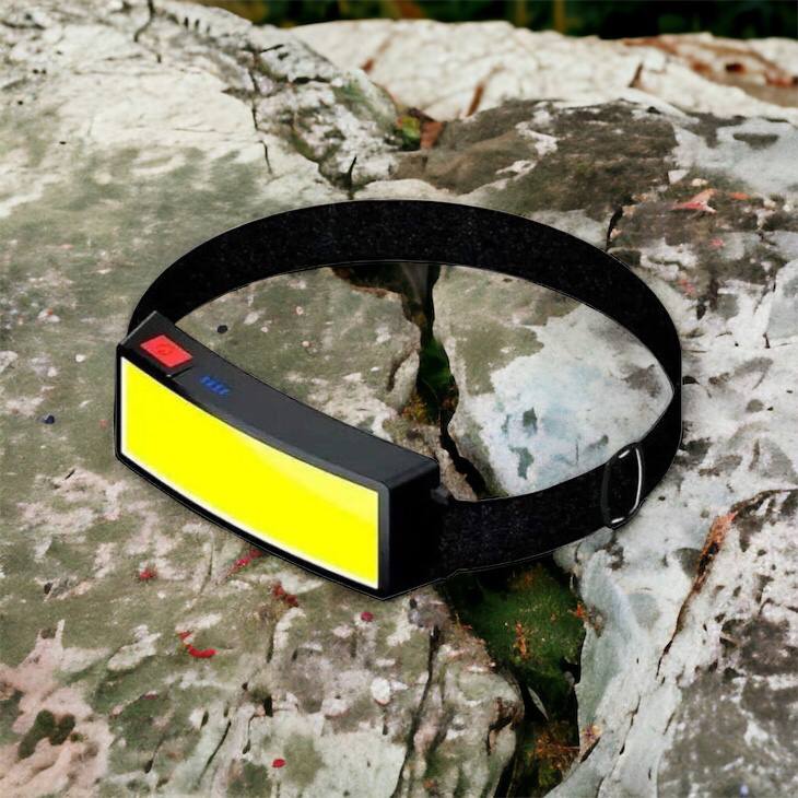 Налобный фонарик яркий рассеивающий для СТО Bailong BL-F007-COB, 3 режима, водостойкий, зарядка от USB