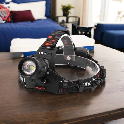 Налобный фонарь Bailong BL-T32-P50, мощный налобный светодиодный фонарик на голову, три режима