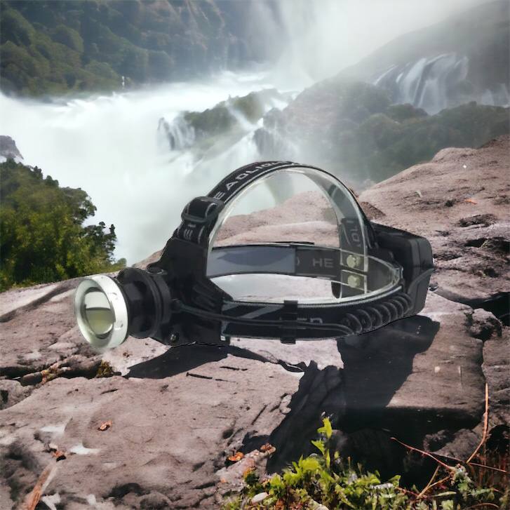 Фонарик на голову Bailong BL-8070-P50, LED налобный аккумуляторный фонарь, фонарь на голову для рыбалки